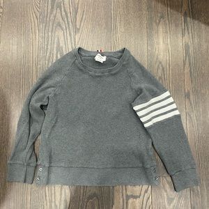 Thom Browne Waffle knit crewneck sweatshirt